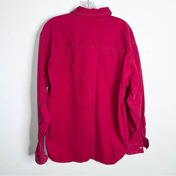 Vintage Levi’s Shirt Men Large Red Tab Button Up Western Cowboy 90s Denim G - Picture 4 of 6